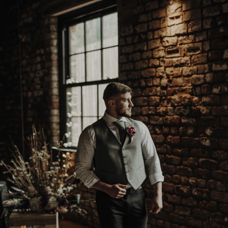 Groom in Wool Waistcoat by MacGregor and MacDuff