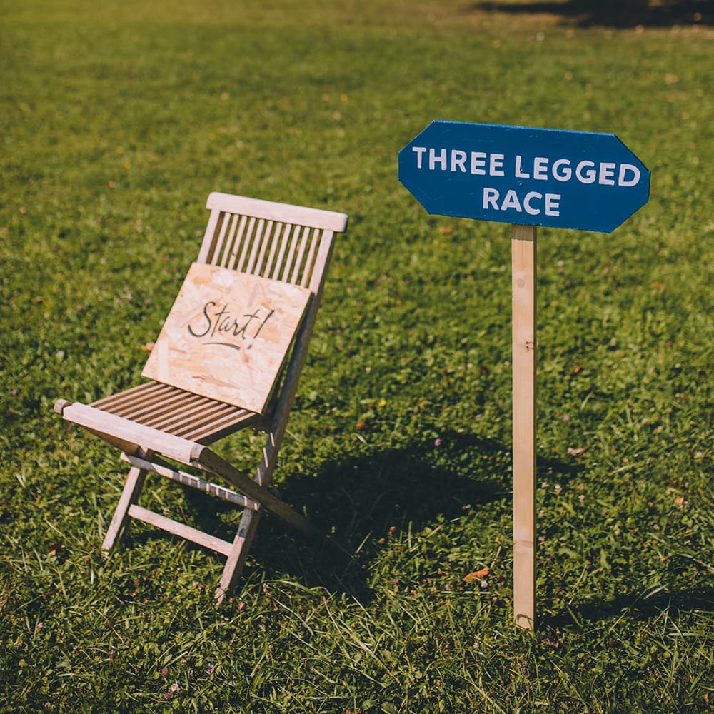 Three Legged Race Garden Games | Blush Outdoor Destination Wedding at Chateau de Séréville, France  |  Story + Colour Photography