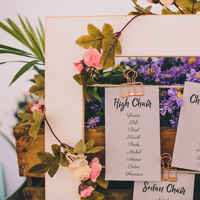 Frame Table Plan | Blush Outdoor Destination Wedding at Chateau de Séréville, France  |  Story + Colour Photography