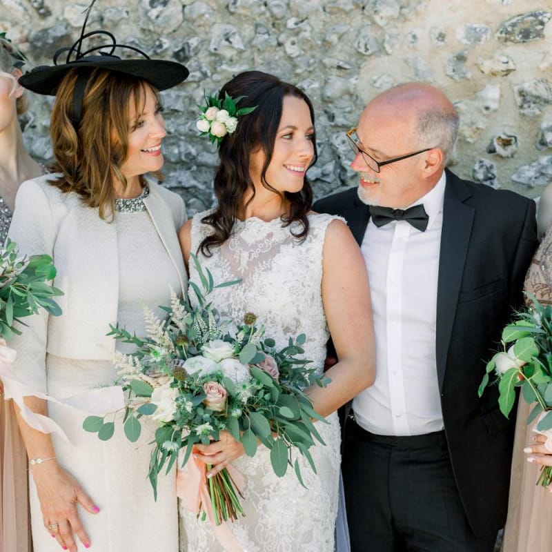 Bride with beautiful bouquet