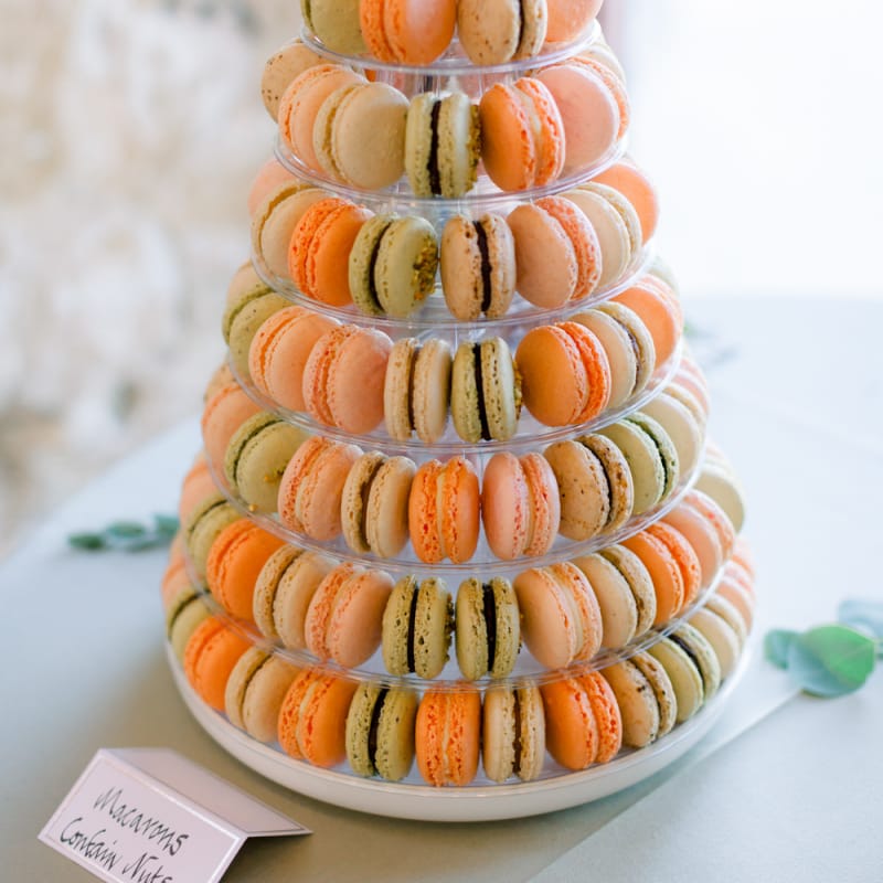 Macaron wedding cake tower