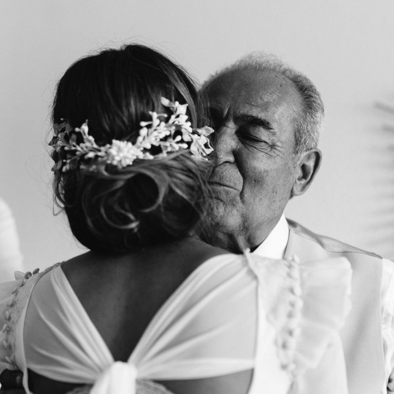 Stylish Wedding Dress with beautiful Back Detail from Beba’s Closet, for a Destination Wedding at Castillo de Viñuelas in Madrid, Spain | Lorena San José Photography
