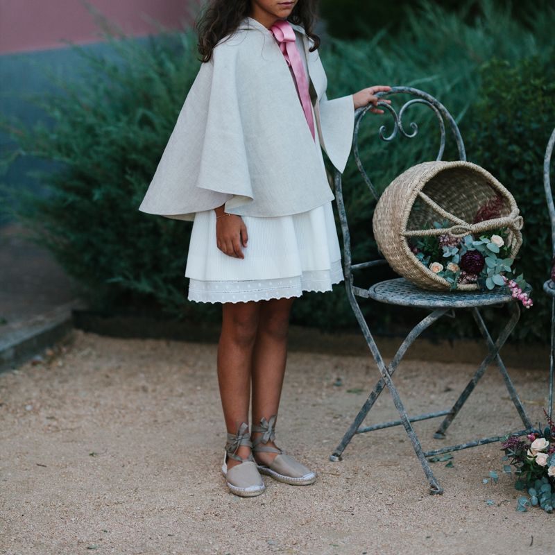 Stylish Wedding Dress with beautiful Back Detail from Beba’s Closet, for a Destination Wedding at Castillo de Viñuelas in Madrid, Spain | Lorena San José Photography