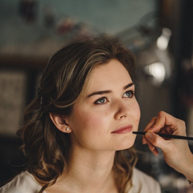 Wedding day makeup for former 2014 Great British Bake Off contestant Martha Collinson