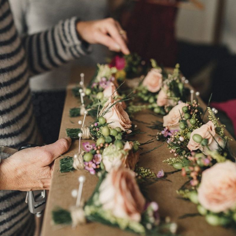 Rose buttonholes