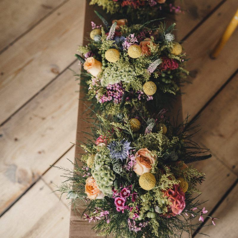 Colourful bridal bouquets
