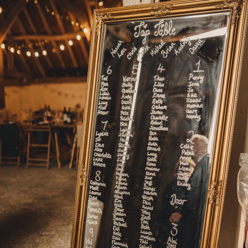 DIY mirror table plan