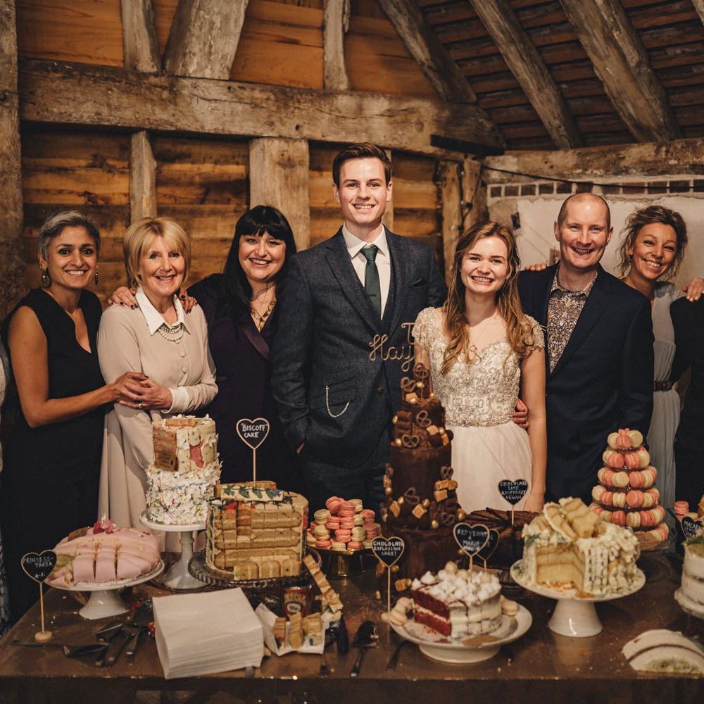 Former 2014 Great British Bake Off contestants at Martha Collinson's wedding