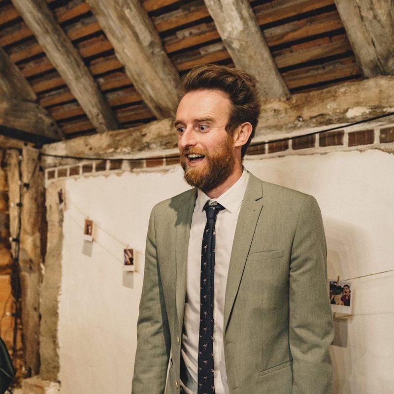 former 2014 Great British Bake Off contestant at the dessert table