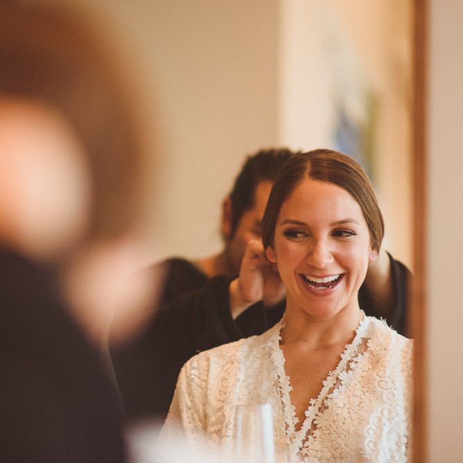 Bridal preparations for New York winter wedding