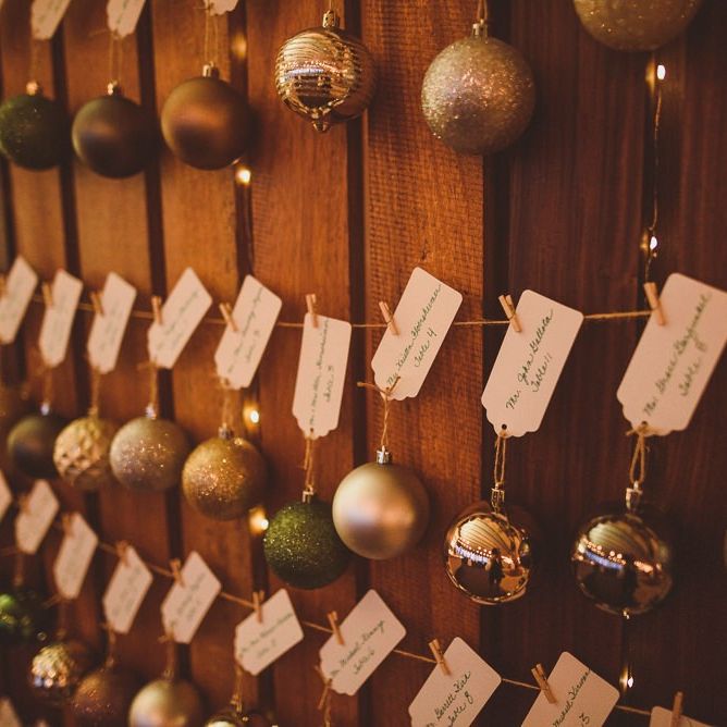 Bauble wedding table plan