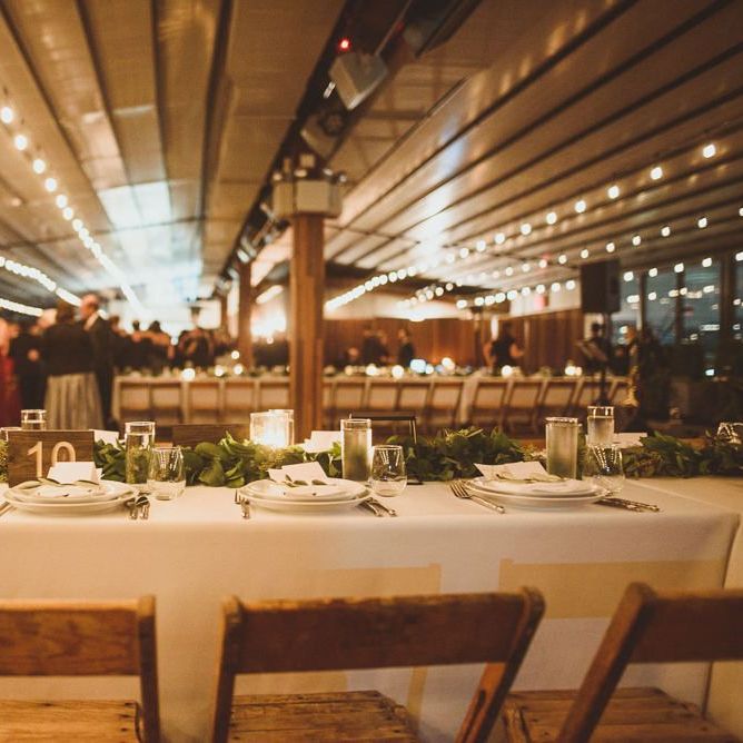 Industrial wedding breakfast