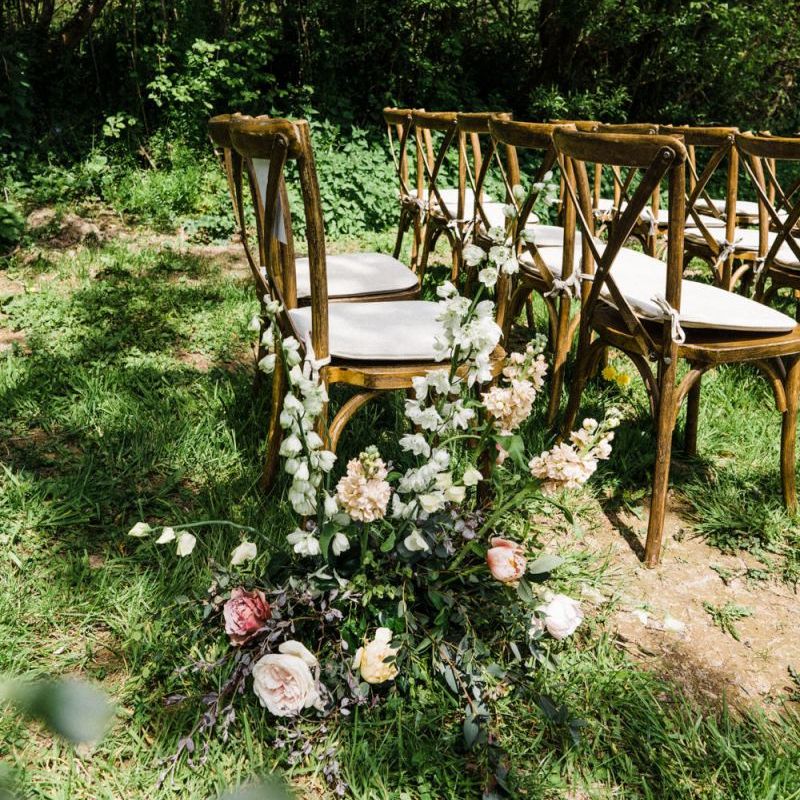 Wedding Ceremony Aisle Flowers