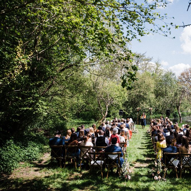 Outdoor Wedding Ceremony at Anran in Devon
