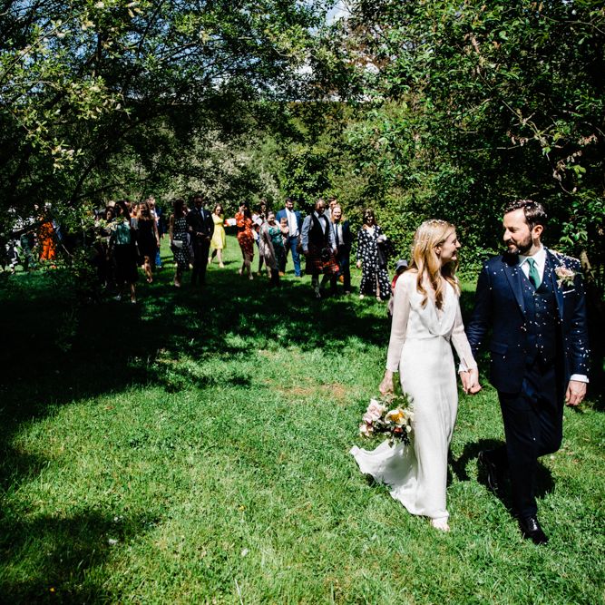 Chiffon Wedding Dress with Long Sleeves