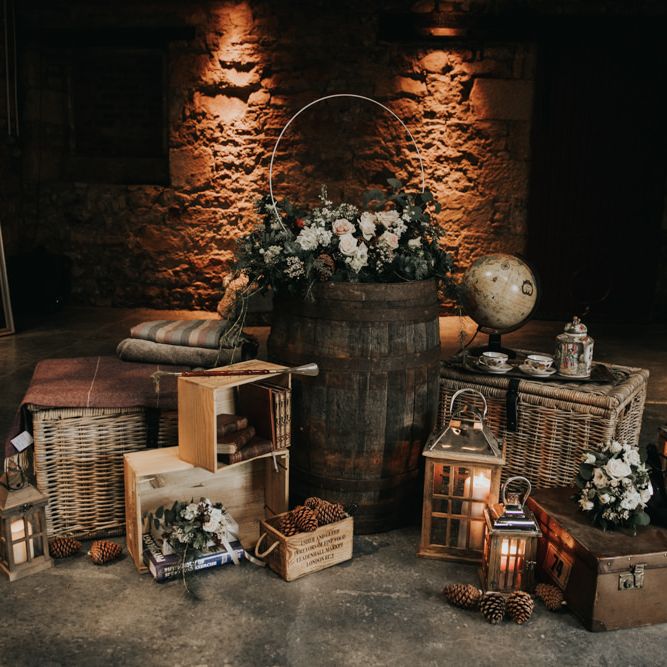 Rustic wedding decor