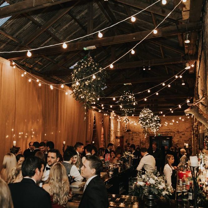 Guests enjoy wedding at Kinkell Byre in Scotland