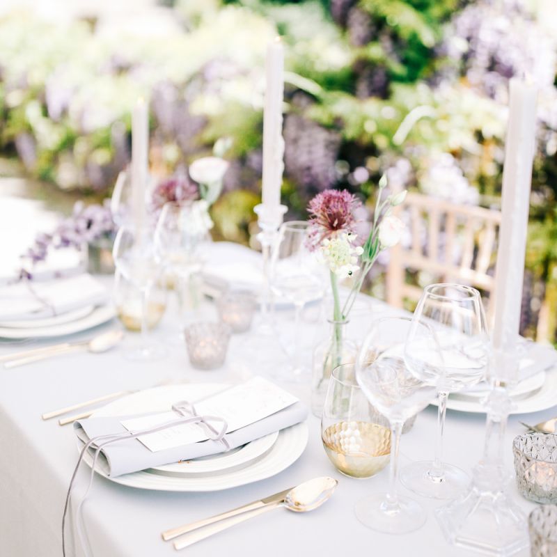 Elegant Place Setting with Linen Napkin