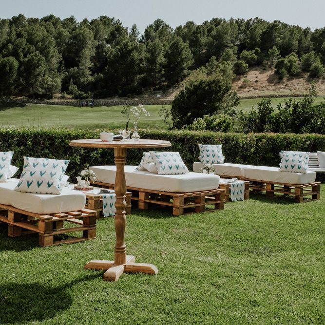 Wooden Pallet Outdoor Seating Area