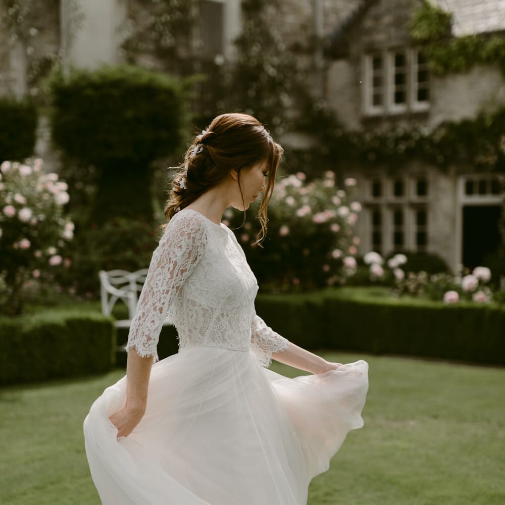 The Enchanted April Bridal Collection For 2019 From Naomi Neoh The Lost Orangery From Unique Home Stays Images Adam And Grace Photographers And Sophia Veres