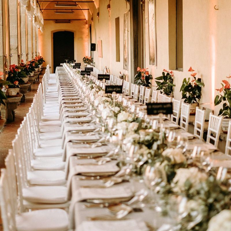 Belmond Villa San Michele wedding breakfast