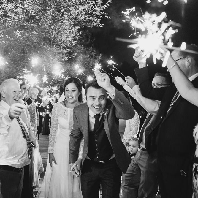 Wedding Sparklers // Tipi Wedding At Weald Country Park Essex With Bride In Maggie Sottero Planned By Louise Perry With Images From Jasmine Jade Photography