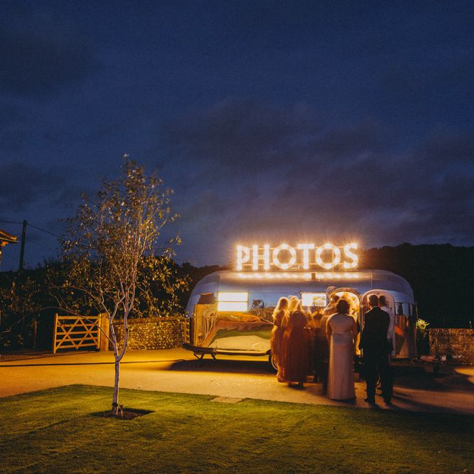 Airstream photo booth wedding entertainment