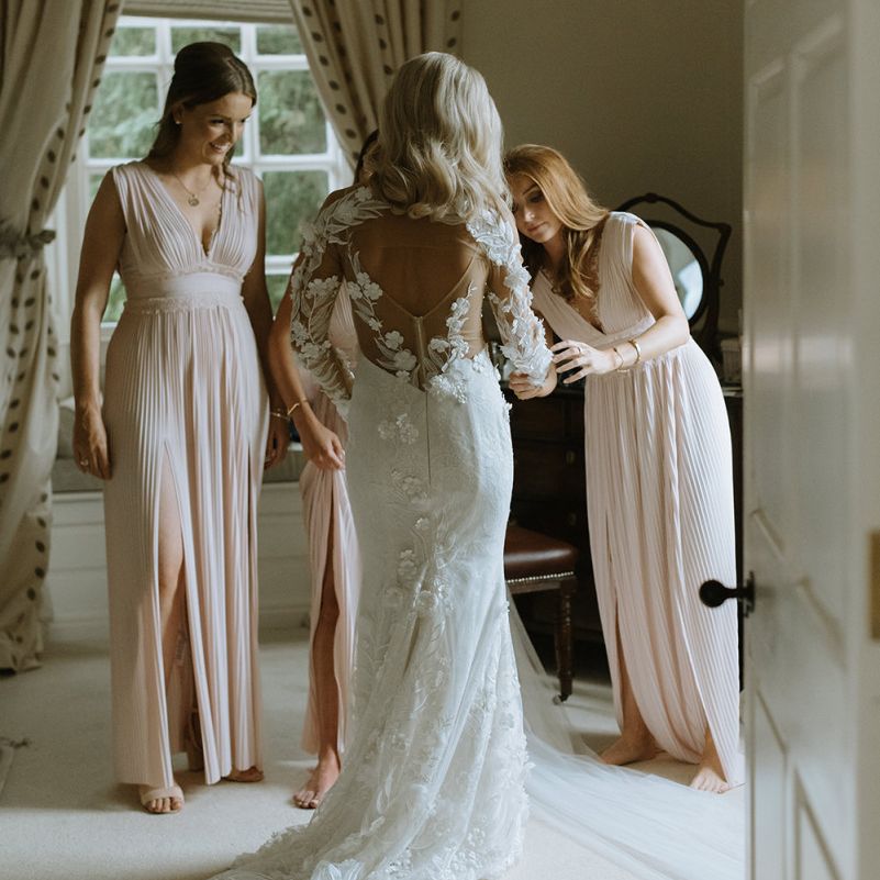 Riki Dalal Applique Dress with Low Back
