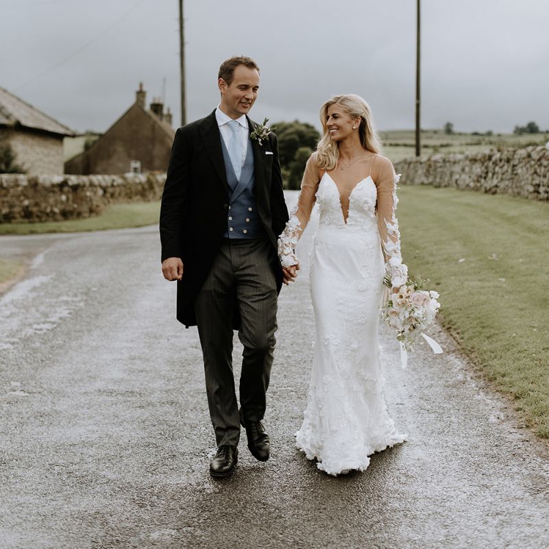 Low Front Riki Dalal Wedding Dress