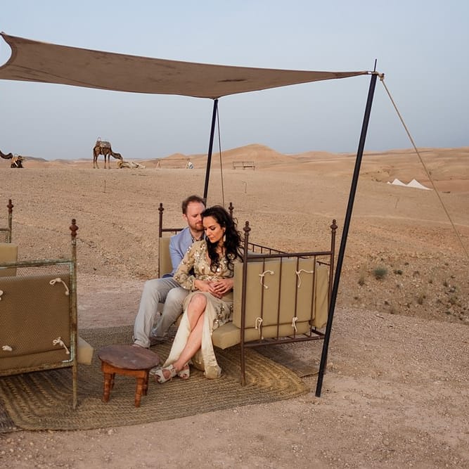 Scarabeo Desert Portrait | Paradise Destination Wedding at Jnane Tamsna in Marrakech, Morocco | Nordica Photography | Matteo Castelluccia Film