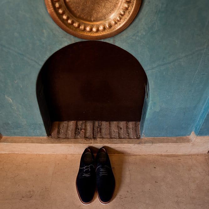 Groomsmen Preparations | Groom Shoes | Paradise Destination Wedding at Jnane Tamsna in Marrakech, Morocco | Nordica Photography | Matteo Castelluccia Film
