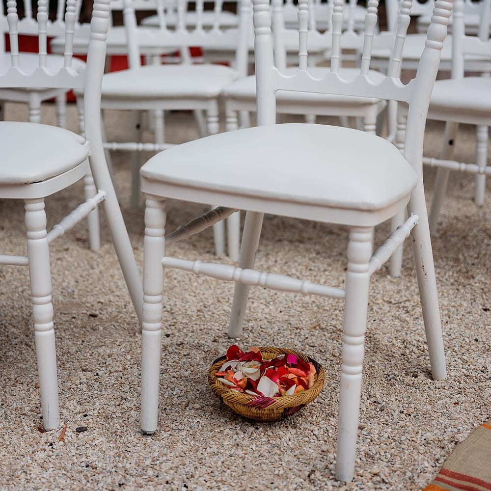 Confetti Basket | Paradise Destination Wedding at Jnane Tamsna in Marrakech, Morocco | Nordica Photography | Matteo Castelluccia Film