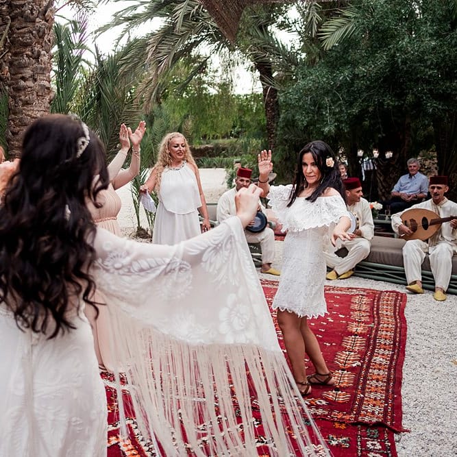 Bride in rue de Seine Bridal Gown | Paradise Destination Wedding at Jnane Tamsna in Marrakech, Morocco | Nordica Photography | Matteo Castelluccia Film