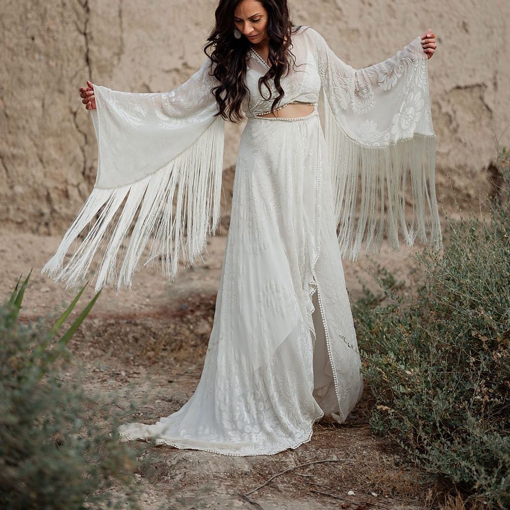 Bride in rue de Seine Bridal Gown | Paradise Destination Wedding at Jnane Tamsna in Marrakech, Morocco | Nordica Photography | Matteo Castelluccia Film