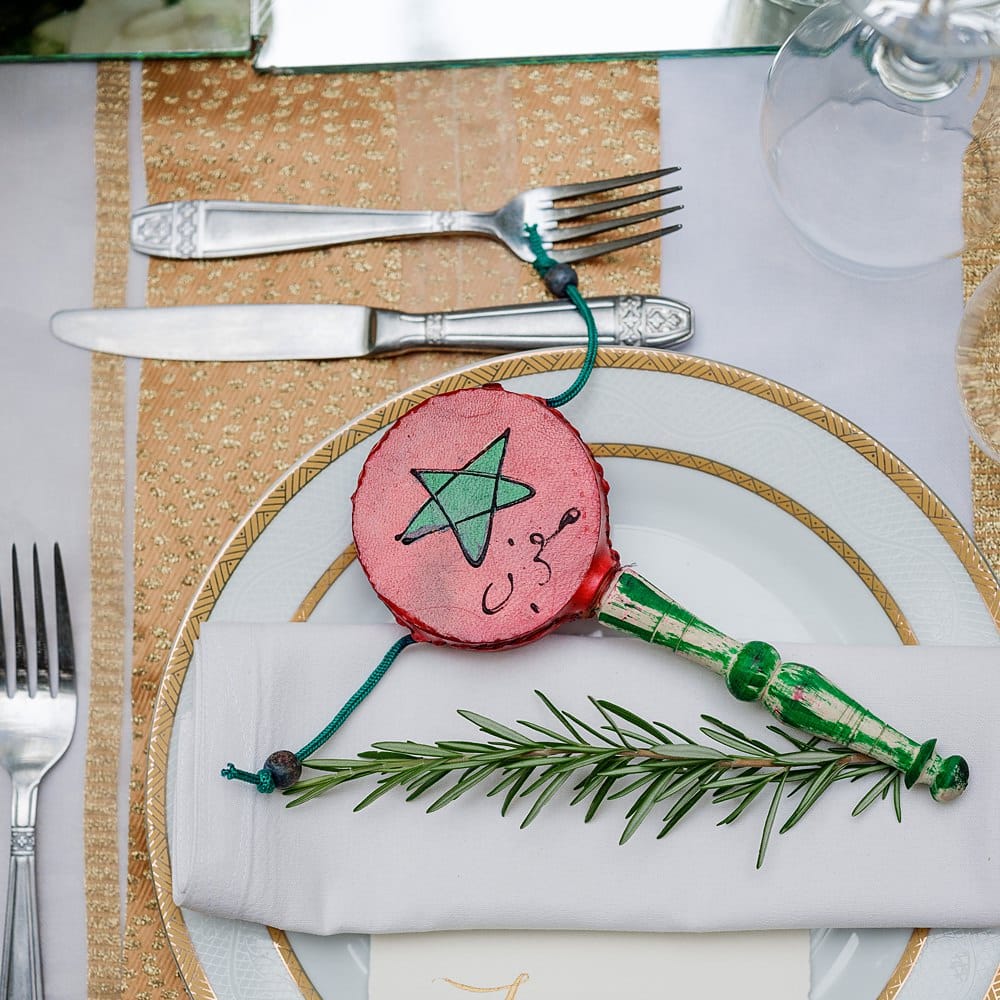 Gold Place Setting | Paradise Destination Wedding at Jnane Tamsna in Marrakech, Morocco | Nordica Photography | Matteo Castelluccia Film