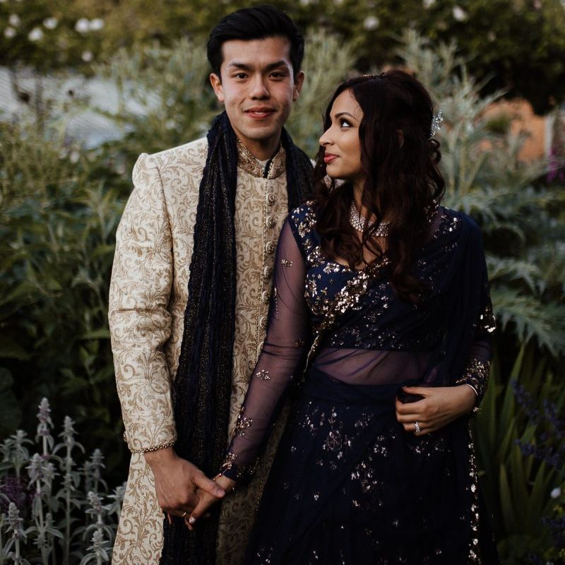 Traditional Indian wedding dress for gride and groom