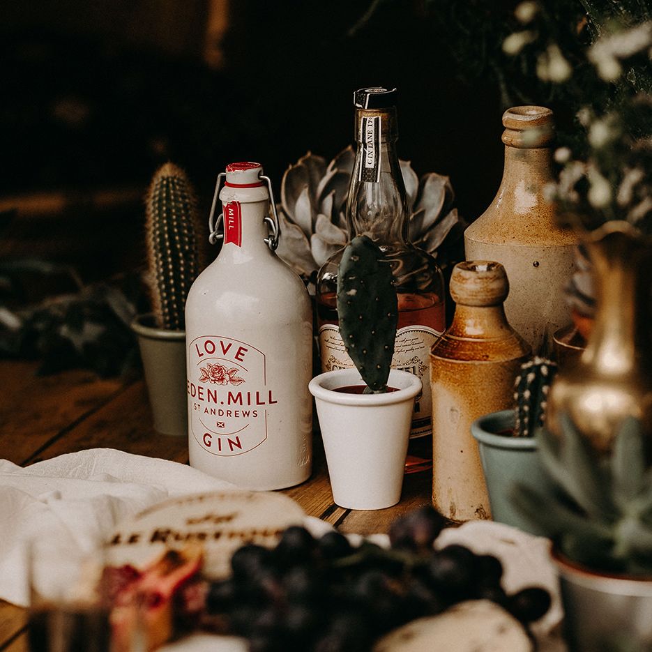 Grazing Table with Succulents | Nude Bohemian Wedding Inspiration by Wonderland Invites &amp; Rock The Day Styling | Kelsie Low Photography