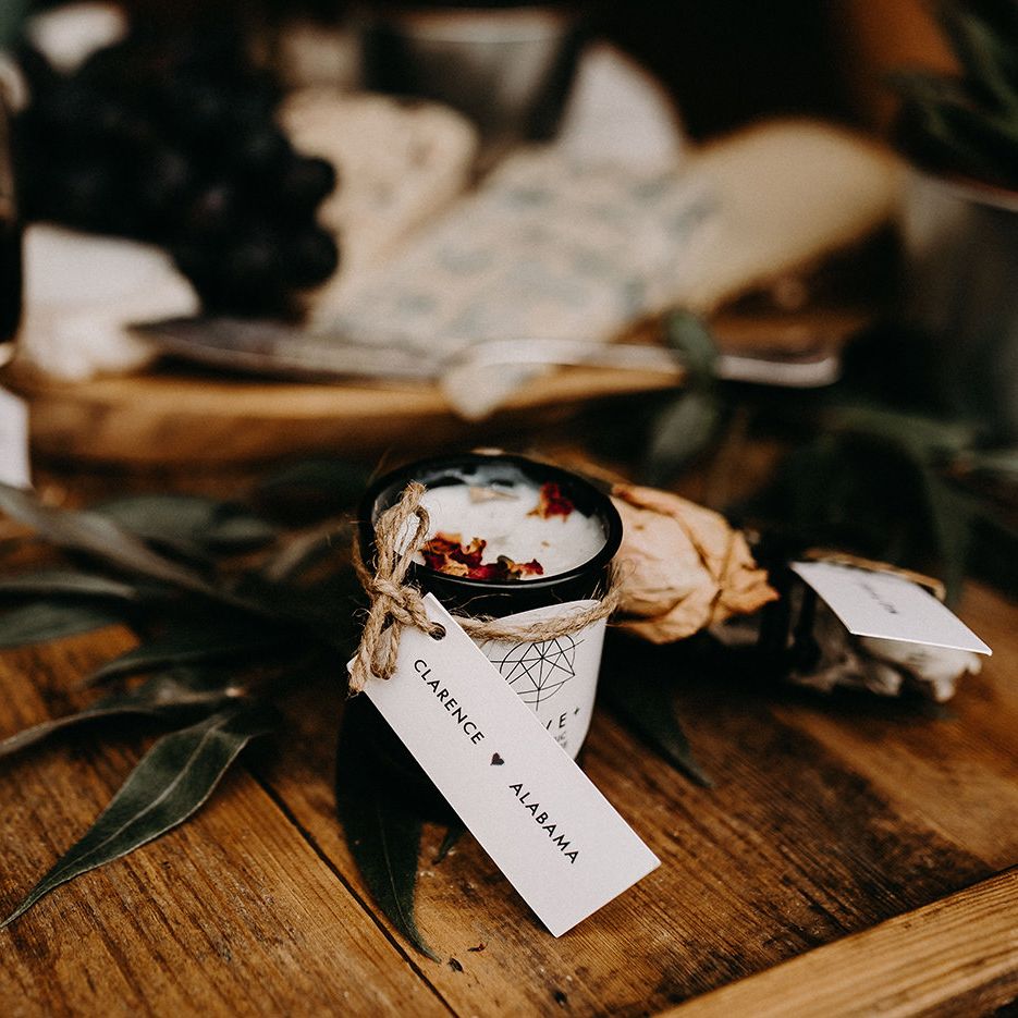 Wonderland Invites Name Place Tag  | Nude Bohemian Wedding Inspiration by Wonderland Invites &amp; Rock The Day Styling | Kelsie Low Photography