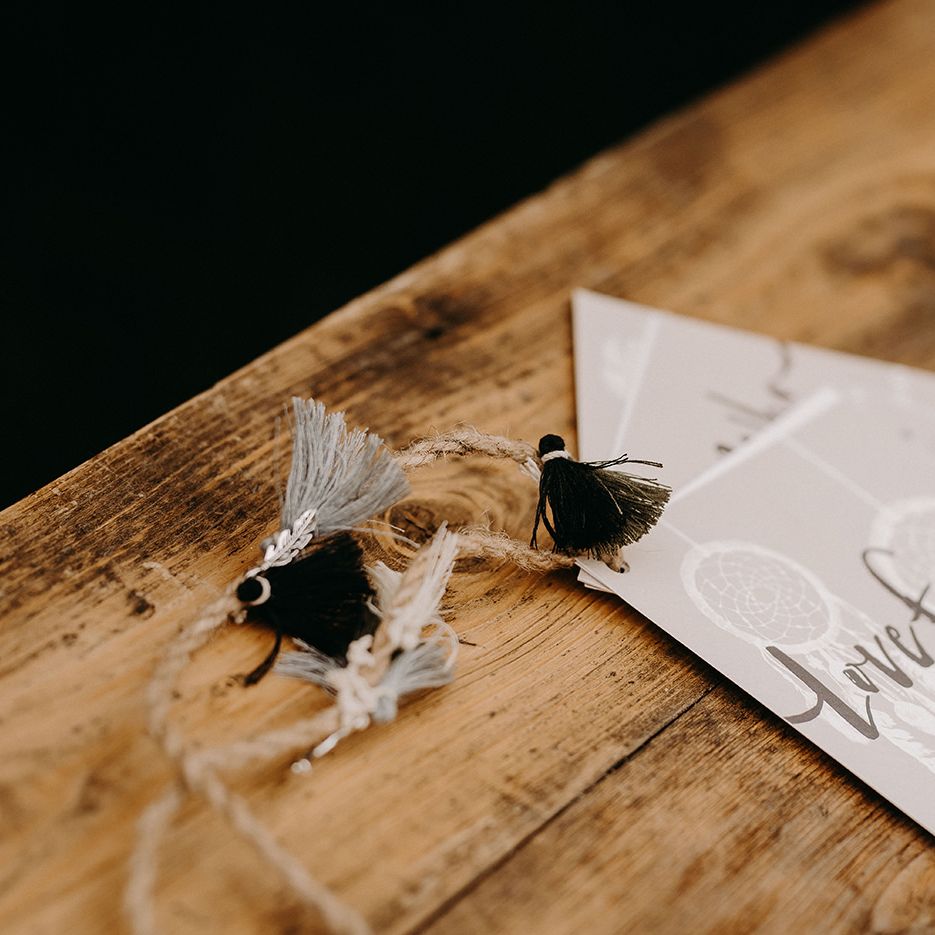 Wonderland Invites Wedding Stationery Suite | Nude Bohemian Wedding Inspiration by Wonderland Invites &amp; Rock The Day Styling | Kelsie Low Photography