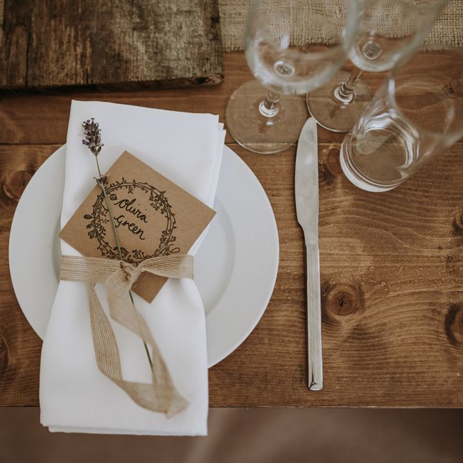 rustic place setting