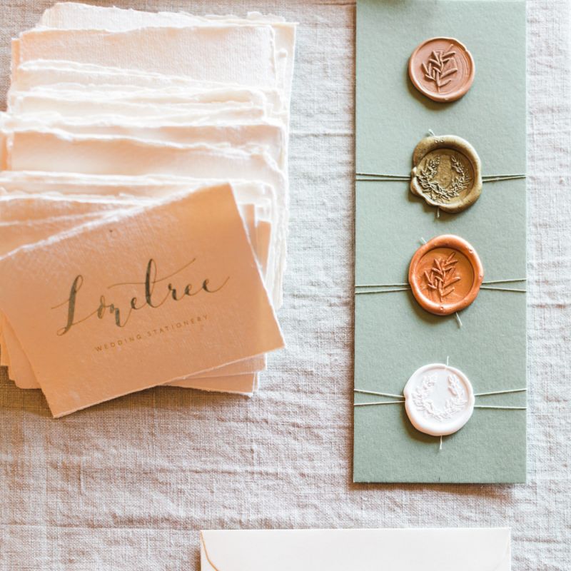 Elegant Wedding Stationery with Wax Seals