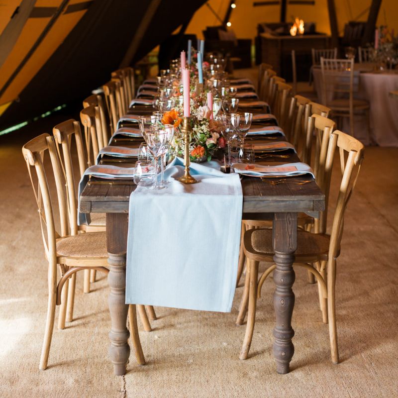 Wedding Reception Table Decor within PapaKåta Giant Teepee