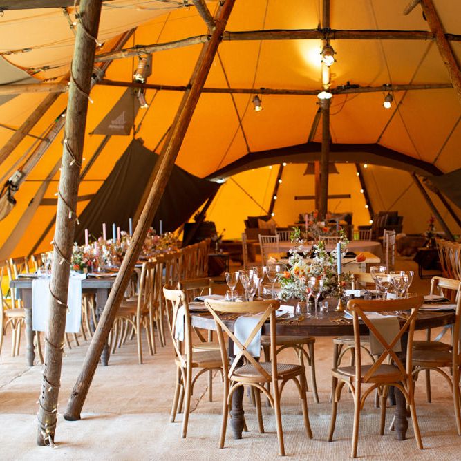 PapaKåta Giant Teepee Wedding Reception Decor