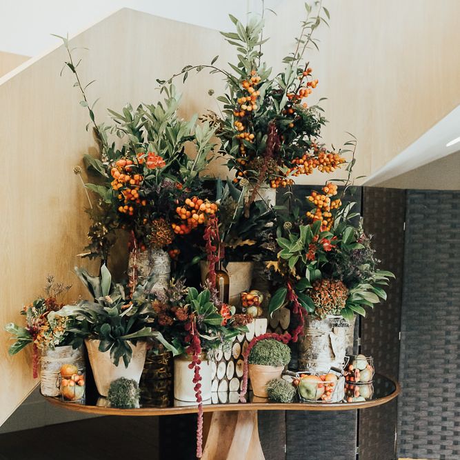 Plant floral arrangement at Coworth Park