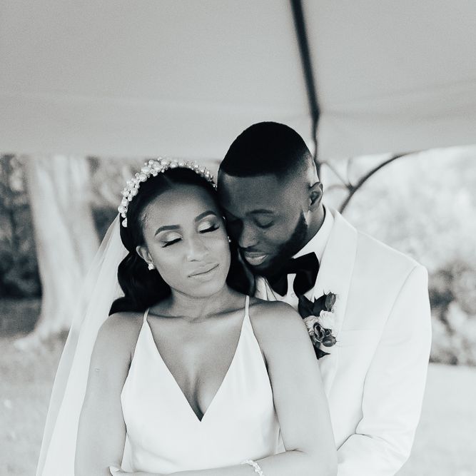 Intimate wedding portrait by Rebecca Carpenter Photography