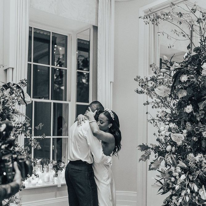 Bride and groom first dance at Coworth Park