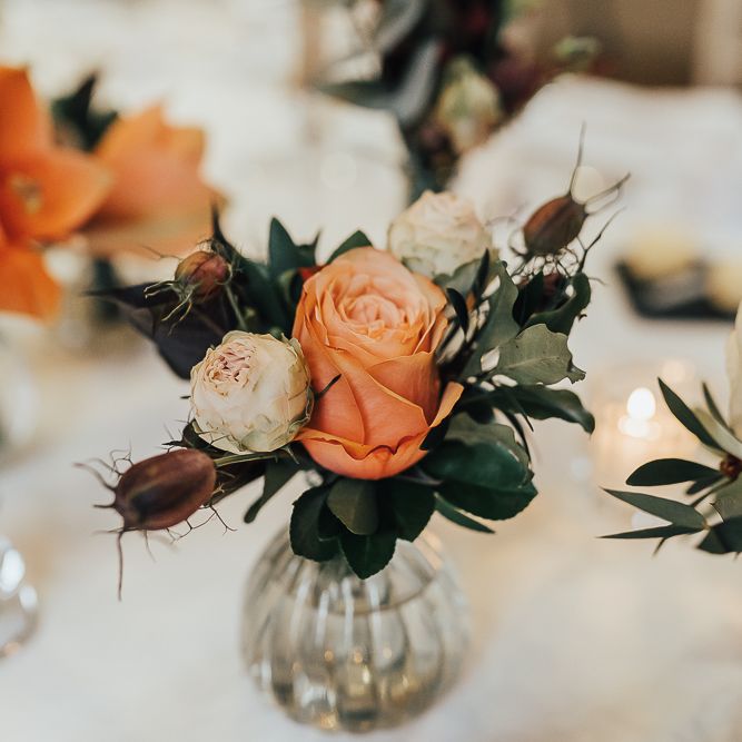 Flower stems in votives