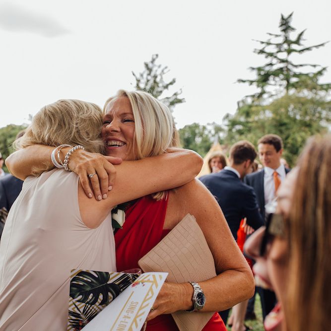 Wedding Guests | Outdoor Wedding Ceremony &amp; Tipi Reception Planned by Benessamy Events | Red on Blonde Photography