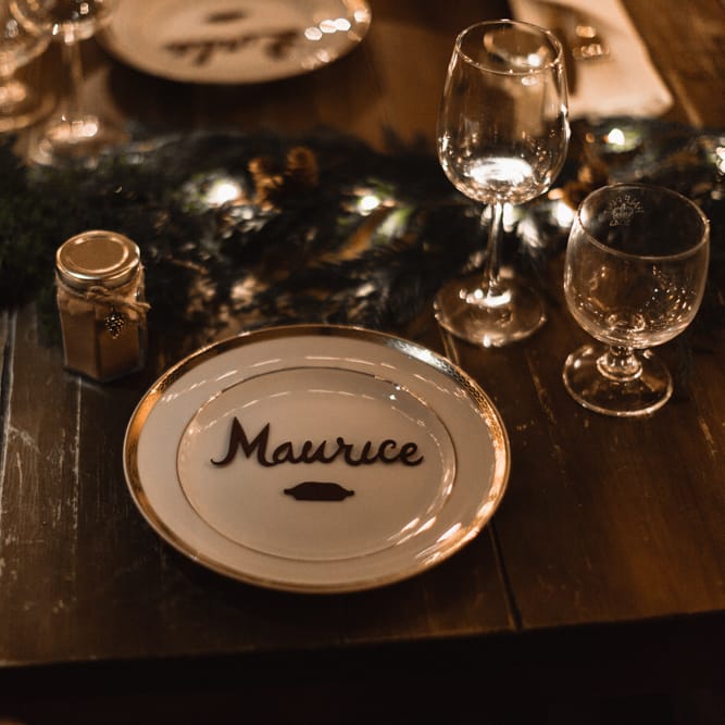 Christmas Pub Wedding At The Falcon Rotherwick With Bride In Alice By Watters And Candle Lit Wedding Ceremony Images By Rebecca Searle Photography