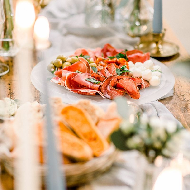 Food Sharing Platter for Powder Blue &amp; Luxury Gold Wedding Inspiration Planned &amp; Styled by Hayley Jayne Weddings &amp; Events and Photographed by Terri &amp; Lori Fine Art Photography &amp; Film Studio